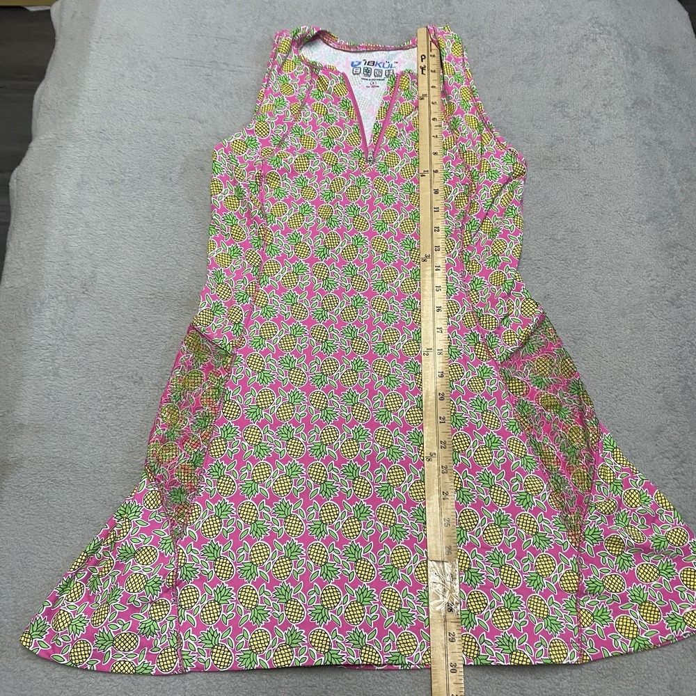 Ibkul Dress Small Pink Pineapple Print Performance Golf Pickleball UPF 50+ - Picture 7 of 8